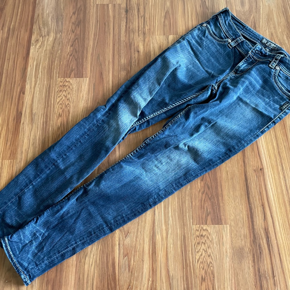 Silver Suki mid super skinny jeans - EUC
